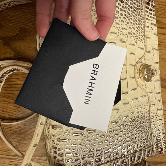 Brahmin Tan Crocodile Embossed Crossbody Bag - Picture 6 of 6